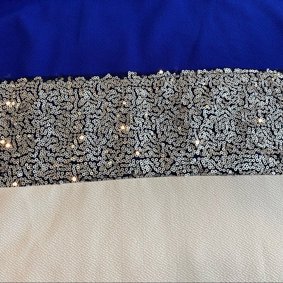 Shein contrast sequin panel colorblock longline pullover (XS) - Picture 3 of 7